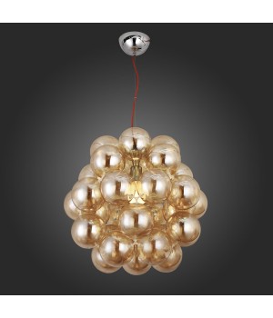 SL533.093.03 Люстра подвесная ST-Luce Хром/Янтарный E27 3*60W ODETTA-foto6