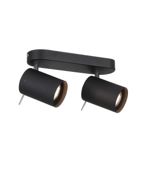 SL597.401.02 Спот ST-Luce Черный, Хром/Черный GU10 LED 2*3W FANALE-foto2