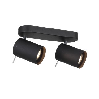 SL597.401.02 Спот ST-Luce Черный, Хром/Черный GU10 LED 2*3W FANALE-foto2