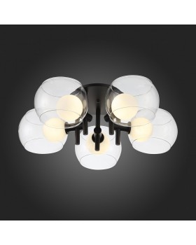 SL1483.402.05 Светильник потолочный ST-Luce Черный/Прозрачный, Белый G9 5*5W ELLETO-foto6