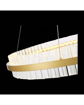 SL383.223.01 Светильник подвесной ST-Luce Матовое золото/Прозрачный LED 1*60W 3000K CHERIO-foto4