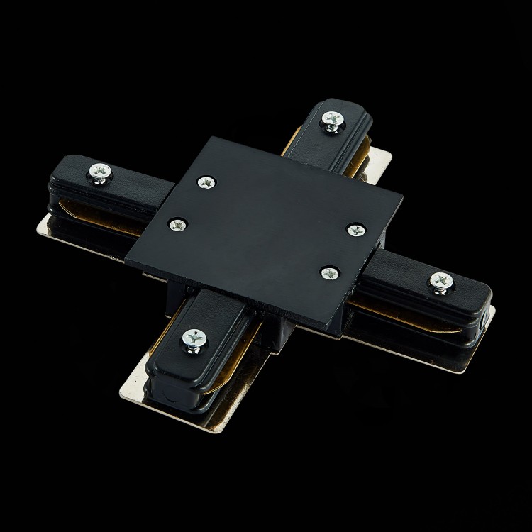 ST013.449.00 Коннектор X-образный для однофазного встраиваемого шинопровода ST-Luce Черный ST013