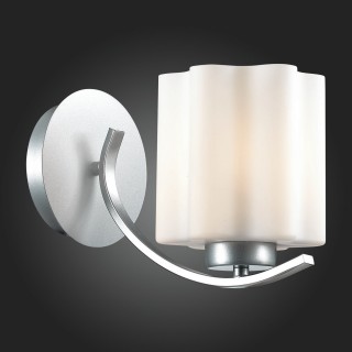 SL116.501.01 Бра ST-Luce Серебристый/Белый E27 1*60W ONDE-foto3