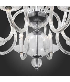 SL757.103.08 Люстра подвесная ST-Luce Хром, Прозрачный/Прозрачный E14 8*40W NINFA-foto8