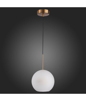 SL1133.533.01 Светильник подвесной ST-Luce Латунь/Белый E27 1*40W BOPONE-foto6
