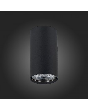 ST110.407.01 Светильник потолочный Мат. черный GU10 1*50W D54xH100 220V Без ламп SIMPLUS-foto6