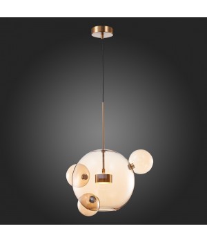 SL1133.303.01 Светильник подвесной ST-Luce Латунь/Коньячный LED 1*10W 3000K BOPONE-foto5