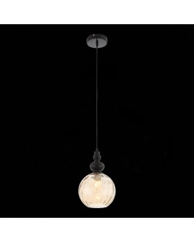 SL374.313.01 Подвес ST-Luce Черный/Янтарный E27 1*40W BACINETO-foto4