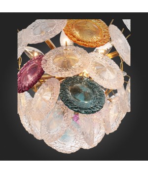 SL420.203.11 Люстра подвесная ST-Luce Золотистый/Разноцветный E14 11*40W CONELI-foto3