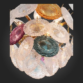 SL420.203.11 Люстра подвесная ST-Luce Золотистый/Разноцветный E14 11*40W CONELI-foto3