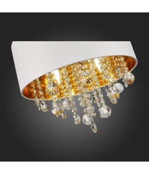 SL1350.503.04 Светильник подвесной ST-Luce Хром/Белый, Золотистый, Прозрачный E14 4*40W LACCHIA-foto15