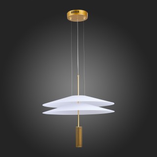 SL6101.203.01 Люстра подвесная ST-Luce Золотистый/Белый LED 1*10W 3000K Isola-foto8