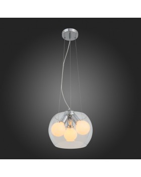 SL512.103.03 Светильник подвесной ST-Luce Хром/Прозрачный E27 Globe 3*60W UOVO-foto8