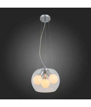 SL512.103.03 Светильник подвесной ST-Luce Хром/Прозрачный E27 Globe 3*60W UOVO-foto8