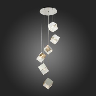 SL1182.103.06 Светильник подвесной ST-Luce Хром/Прозрачный, Хром G9 6*5W RIELLO-foto4