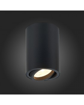 ST108.407.01 Светильник потолочный Мат. черный GU10 1*50W D70xH100 220V Без ламп TORUS-foto5