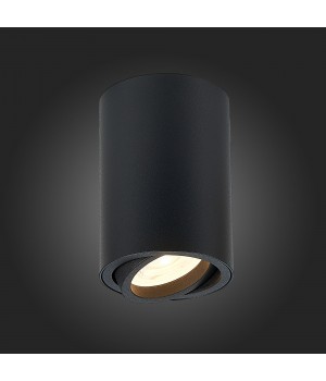 ST108.407.01 Светильник потолочный Мат. черный GU10 1*50W D70xH100 220V Без ламп TORUS-foto5