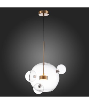 SL1133.203.01 Светильник подвесной ST-Luce Латунь/Прозрачный LED 1*14W 3000K BOPONE-foto7