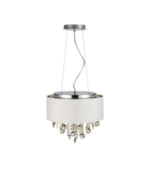 SL1350.503.04 Светильник подвесной ST-Luce Хром/Белый, Золотистый, Прозрачный E14 4*40W LACCHIA-foto13