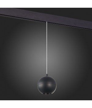ST354.433.12 Магнитный трековый светильник подвесной Черный LED 1*12W 3000K 750Lm Ra>80 36° IP20 D100xH92 48V BOLE-foto6