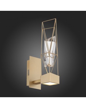 SL815.201.01 Бра ST-Luce Матовое золото/Матовое золото, Прозрачный LED 1*6W 4000K PROGETTO-foto5
