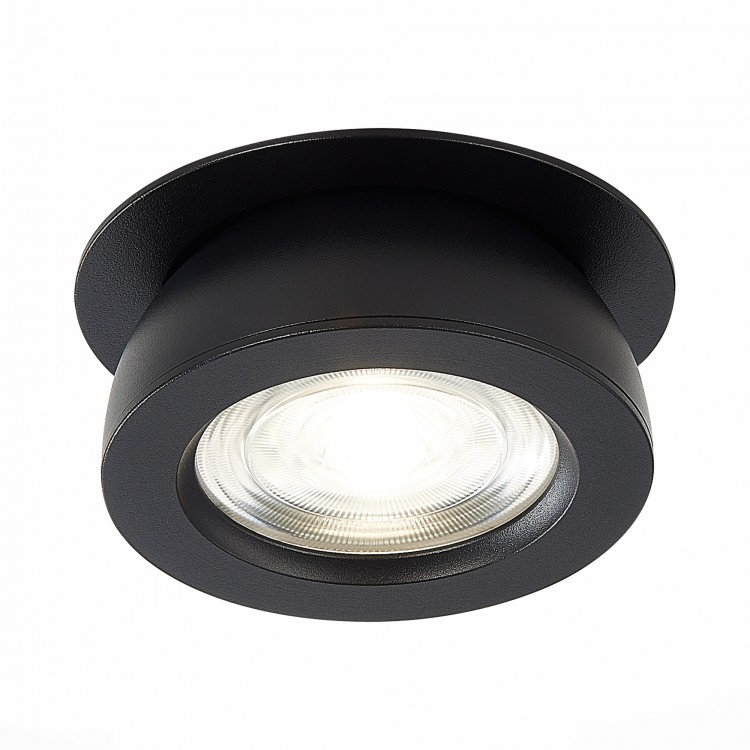 ST654.448.10 Св-к встр. Черный LED 1*10W 4000K 850Lm Ra>90 38° IP20 D109xH60 180-240V ST654