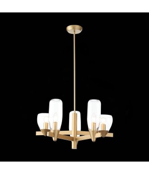 SL1119.203.05 Светильник подвесной ST-Luce Золотистый/Прозрачный E14 5*40W TENERESA-foto11