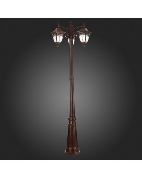 SL083.705.03 Светильник уличный наземный ST-Luce Кофейный/Кофейный, Прозрачный E27 3*60W CHIANI-foto4
