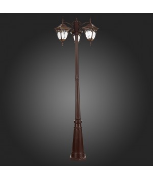 SL083.705.03 Светильник уличный наземный ST-Luce Кофейный/Кофейный, Прозрачный E27 3*60W CHIANI-foto4