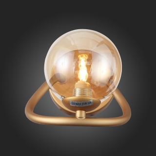 SL1502.201.01 Светильник настенный ST-Luce Золотистый/Янтарный G9 1*5W LEGATEZZA-foto3