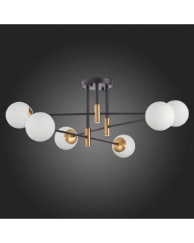 SL1203.402.06 Люстра потолочная ST-Luce Бронза,Черный/Белый E27 6*40W LIMANO-foto4