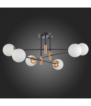 SL1203.402.06 Люстра потолочная ST-Luce Бронза,Черный/Белый E27 6*40W LIMANO-foto4