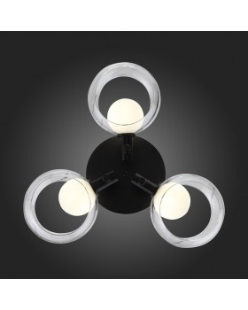 SL1483.402.03 Светильник потолочный ST-Luce Черный/Прозрачный, Белый G9 3*5W ELLETO-foto15