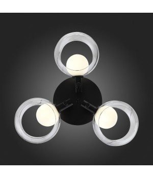 SL1483.402.03 Светильник потолочный ST-Luce Черный/Прозрачный, Белый G9 3*5W ELLETO-foto15