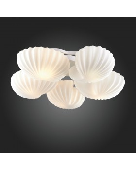 SL534.502.05 Люстра потолочная ST-Luce Белый/Белый E27 5*60W CONGLIA-foto3