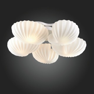 SL534.502.05 Люстра потолочная ST-Luce Белый/Белый E27 5*60W CONGLIA-foto3