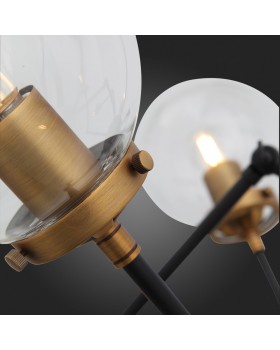 SL234.402.08 Люстра потолочная ST-Luce Черный, Золото/Прозрачный E27 8*40W (из 2-х коробок) VARIETA-foto3