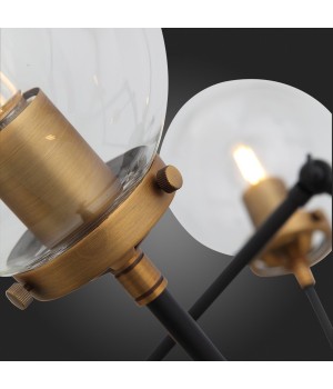 SL234.402.08 Люстра потолочная ST-Luce Черный, Золото/Прозрачный E27 8*40W (из 2-х коробок) VARIETA-foto3