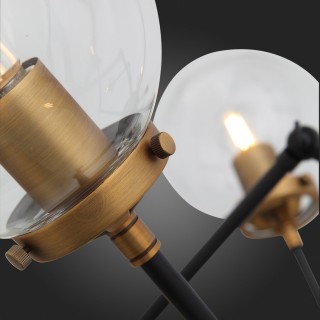 SL234.402.08 Люстра потолочная ST-Luce Черный, Золото/Прозрачный E27 8*40W (из 2-х коробок) VARIETA-foto3