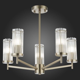 SL1233.102.05 Люстра потолочная ST-Luce Никель/Прозрачный E14 5*60W BITONTO-foto6