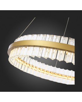 SL383.213.01 Светильник подвесной ST-Luce Матовое золото/Прозрачный LED 1*44W 3000K CHERIO-foto6
