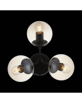 SL549.411.03 Бра ST-Luce Черный/Янтарный E27 3*40W STAMPO-foto4