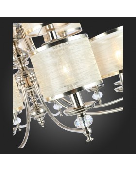 SL1751.103.15 Люстра подвесная ST-Luce Никель/Белый E14 15*40W ENITA-foto3