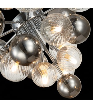 SL1124.102.10 Люстра потолочная ST-Luce Хром/Дымчатый,Прозрачный G9 10*5W (из 2-х коробок) VINETTO-foto6