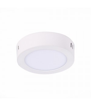 ST112.542.06 Светильник настенно-потолочный Белый LED 1*6W 4000K 370Lm Ra80 120° IP20 D110xH28 90-265V NUBES-foto2