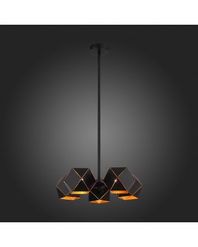 SL258.402.05 Люстра потолочная ST-Luce Черный/Черный, Золото E14 5*40W ENIGMA-foto5