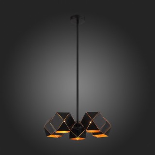 SL258.402.05 Люстра потолочная ST-Luce Черный/Черный, Золото E14 5*40W ENIGMA-foto5