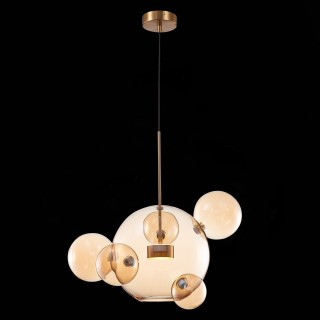 SL1133.313.01 Светильник подвесной ST-Luce Латунь/Коньячный LED 1*10W 3000K BOPONE-foto4