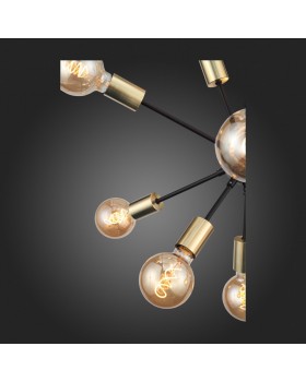 SL437.403.12 Люстра подвесная ST-Luce Черный, Золото E27 12*60W FOGLIONE-foto9