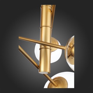 SL1150.203.08 Светильник подвесной ST-Luce Матовое золото/Прозрачный E27 8*40W (из 3-х коробок) LIORA-foto4